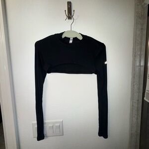 Alo Yoga Black Ribbed Shrug - M